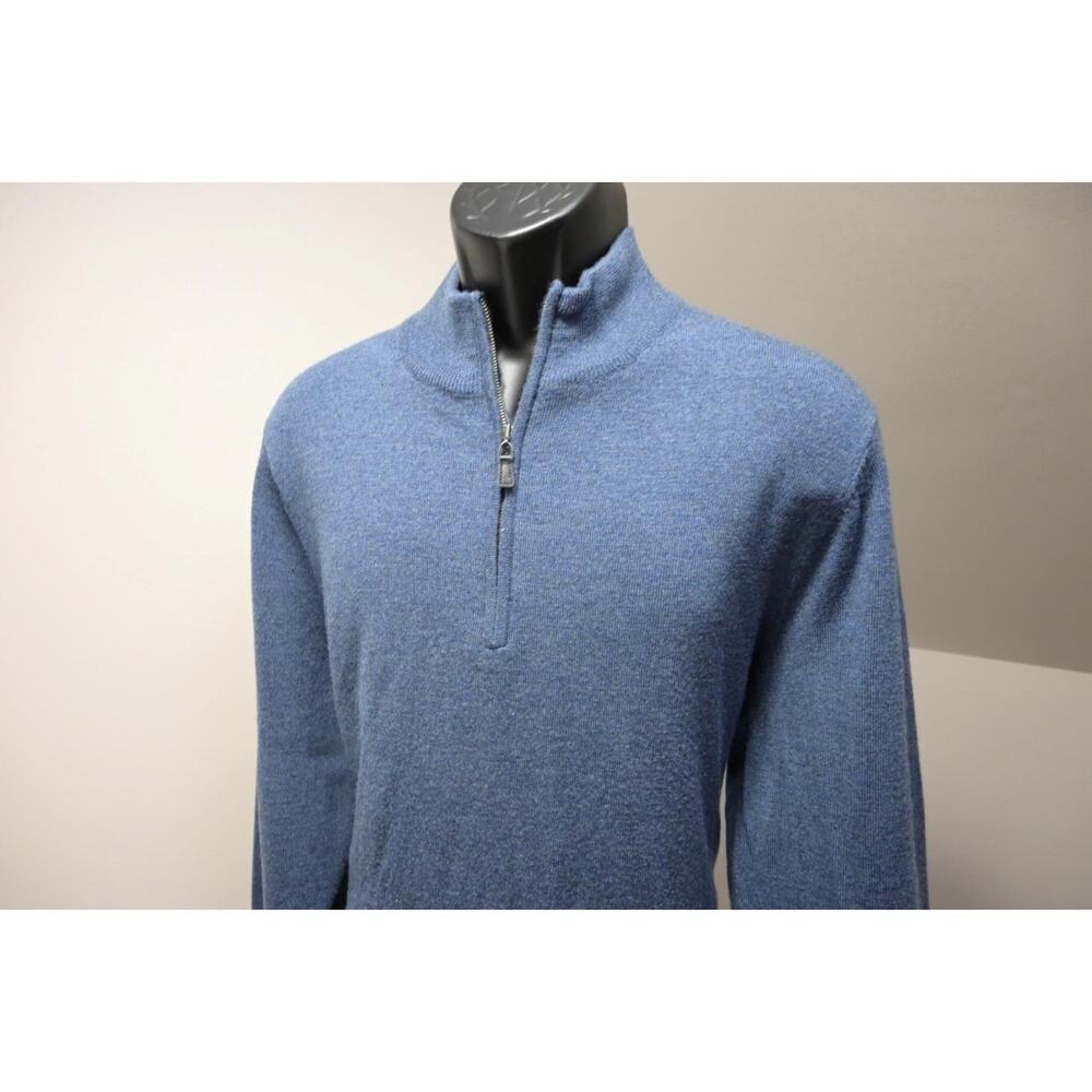 Joseph Abboud 100% Wool 1/4 Zip Neck Golf Pullover Sweater‎ Mens Sz XL - Picture 3 of 6